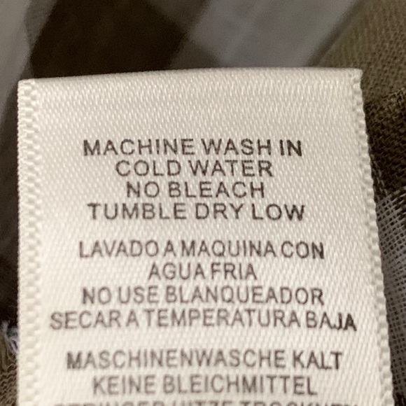 Anthropologie Cloth & Stone Gingham Top XS keyhole - Picture 6 of 8